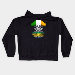 Irish Grown With Gabonese Roots - Gift for Gabonese With Roots From Gabon Kids Hoodie